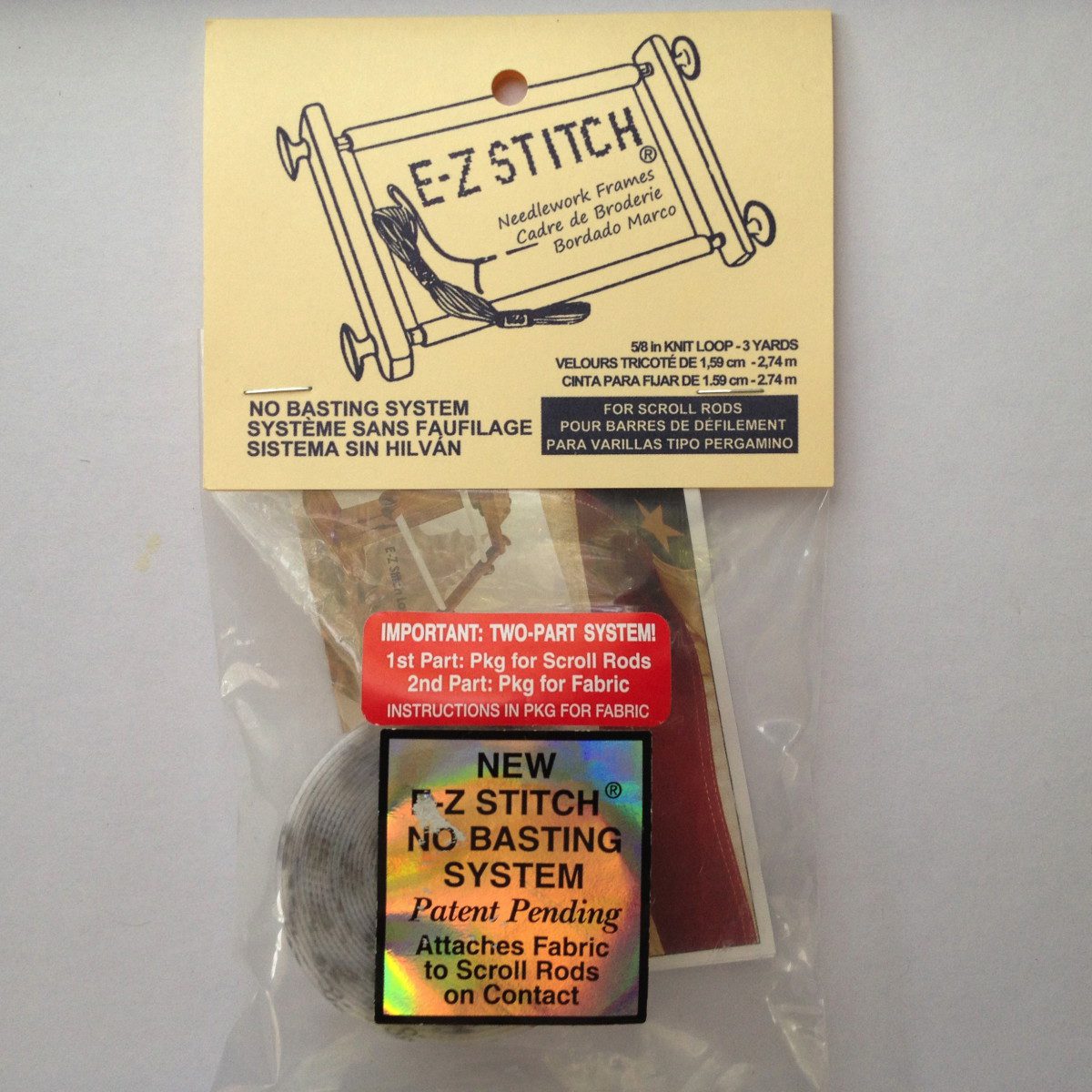 E-Z Stitch No Baste tape for Scroll Rods