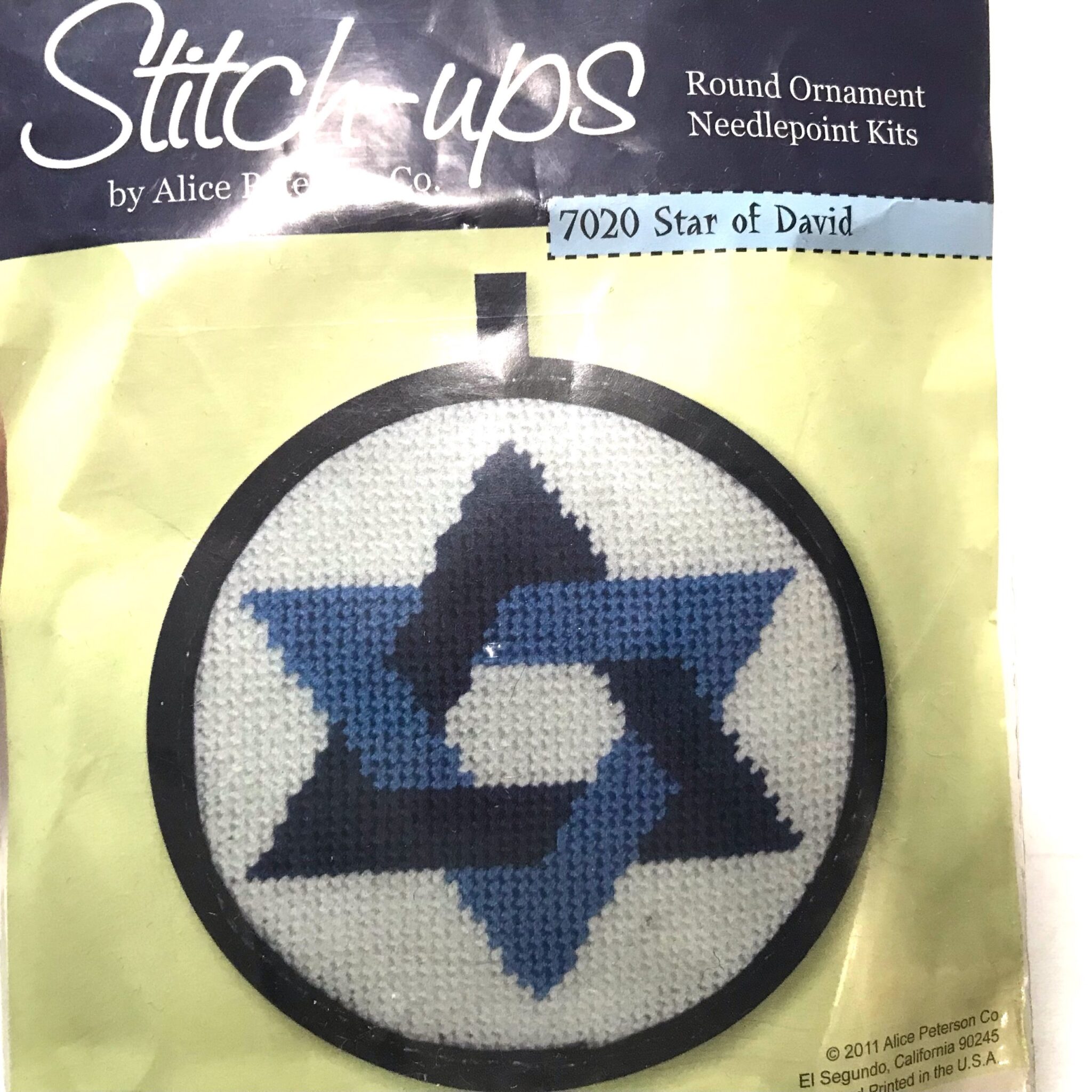 Stitch & Zip Round Ornament Needlepoint Kit by Alice Peterson Co.