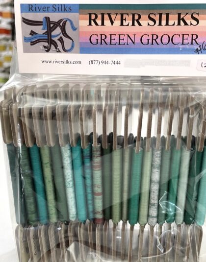 4mm Silk Ribbon Green Grocer