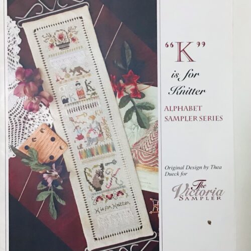 Victoria Sampler "K" alphabet letter