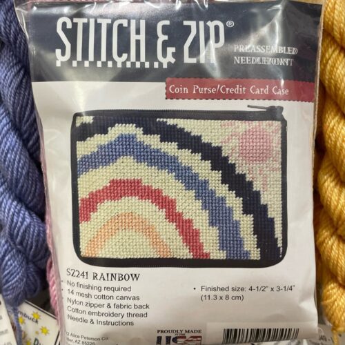 241 Rainbow Pattern Coin Purse or Card Case Kit