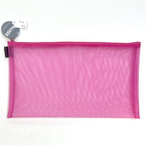 0712 Mesh Zip Bag Fuchsia