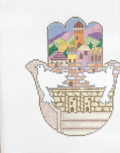Doves over Jerusalem Hamsa