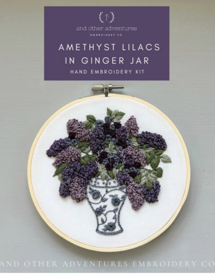 Amethyst Lilacs in Ginger Jar