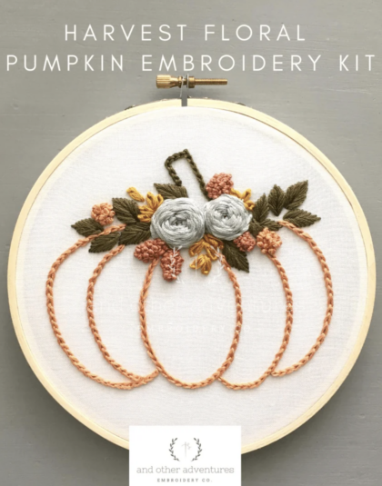 Harvest Floral Pumpkin