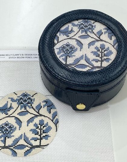 Blue Toile round and Box
