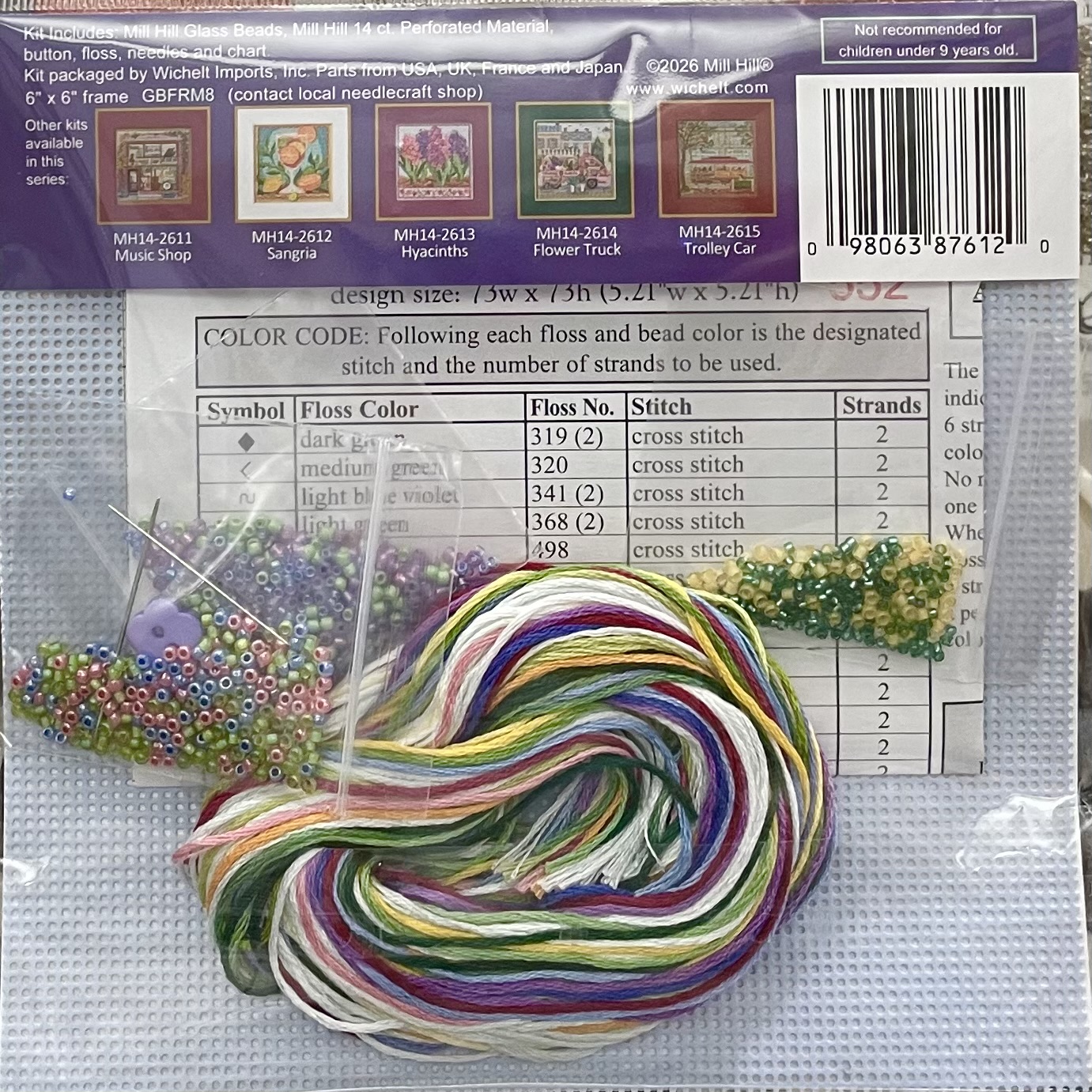 Floral Monogram Button & Bead Kit - Image 2