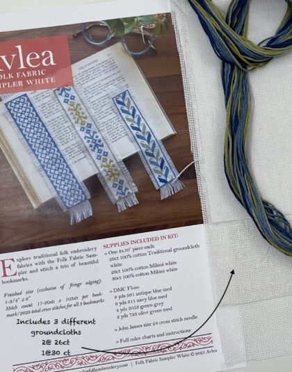 Folk Pattern Bookmarks on White