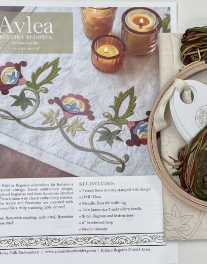 Kithira Begonia Embroidery kit