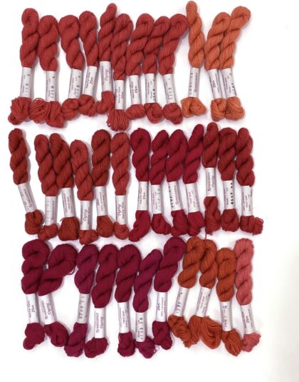 Renaissance Dyeing Crewel Wool Red Tones