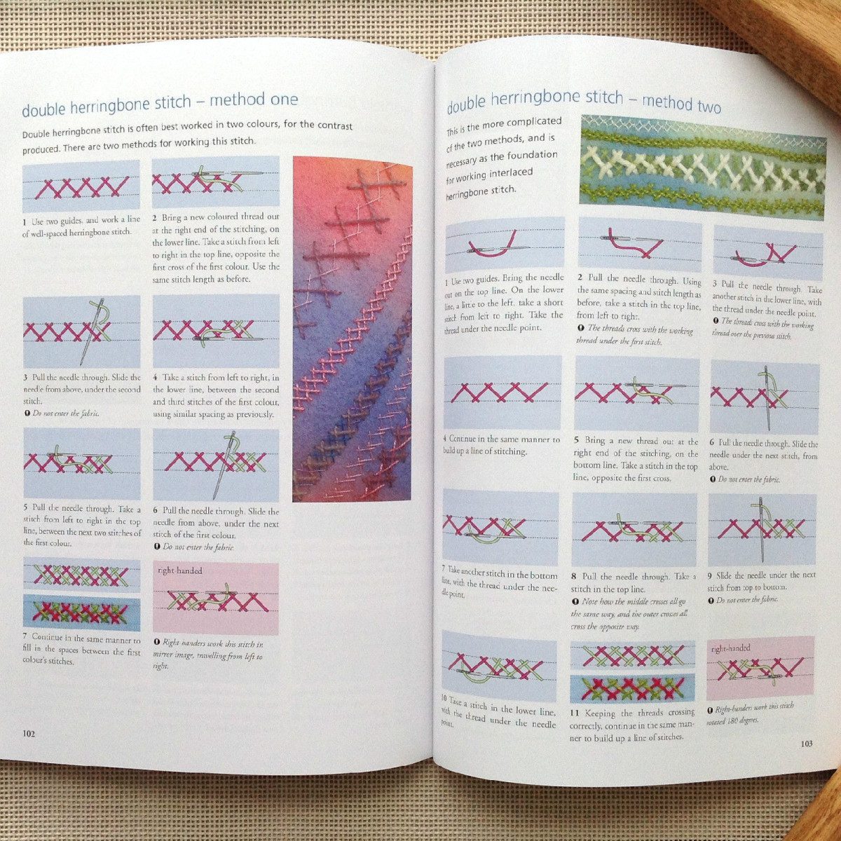 Embroidery Reference Book Right-Handed Embroiderer/'s Companion by Yvette Stanton